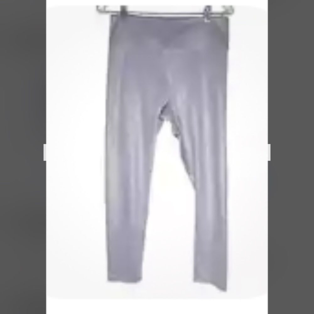 Fila lavender stretch Leggings yoga large high waist 7/8 length shimmer lilac